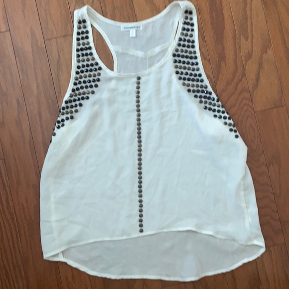 Roommates Tops - Sheer Studded Tank
